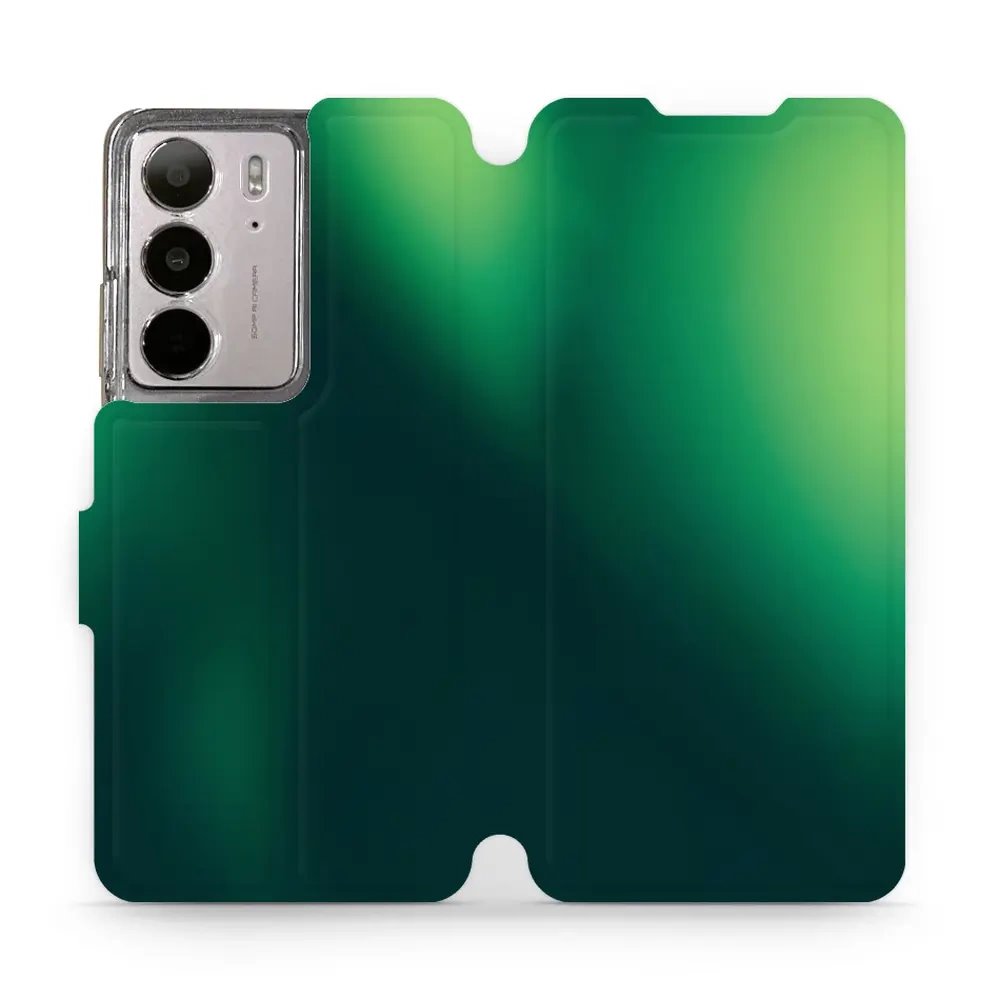 Flipové pouzdro Mobiwear - Realme C75 - VP61S Zelený odstín