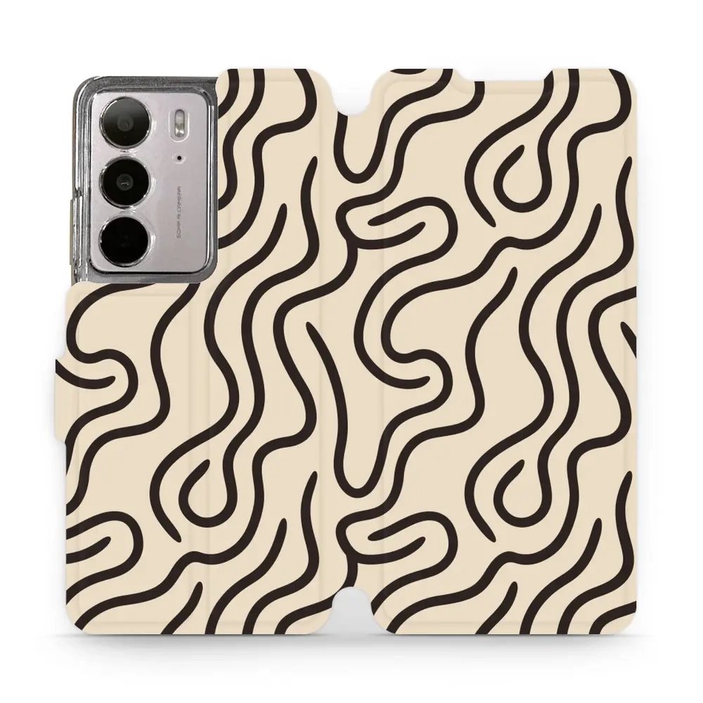 Flipové pouzdro Mobiwear - Realme C75 - VA60S Linky