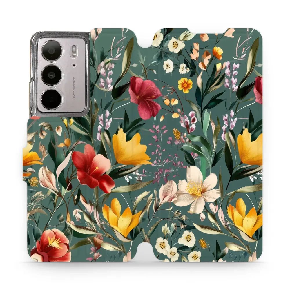 Flipové pouzdro Mobiwear - Realme C75 - VP71S Na zelené louce