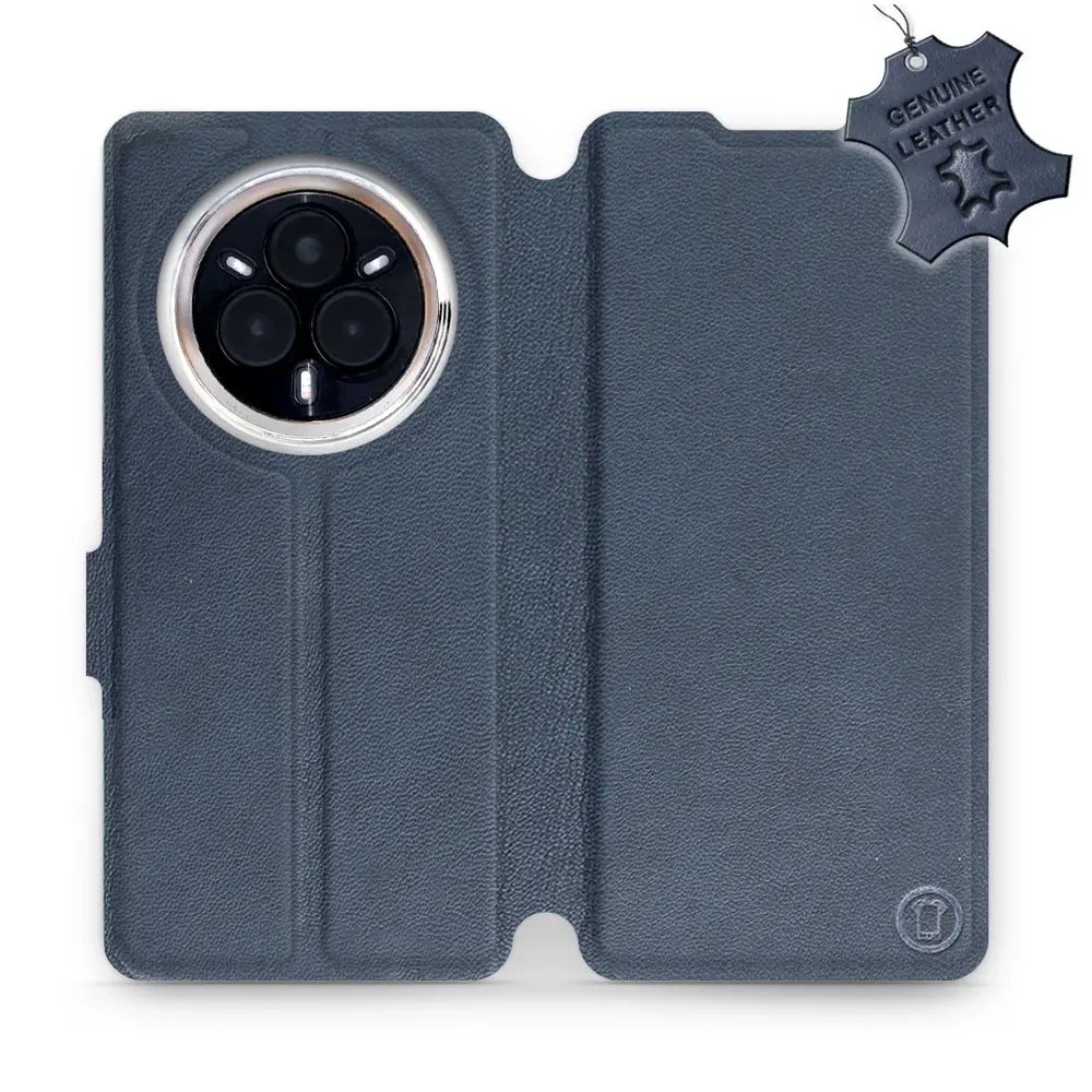 Kožené flip pouzdro Mobiwear - Realme 14 Pro 5G - Modré