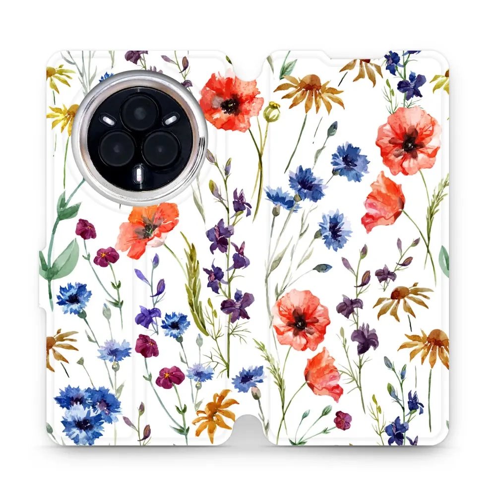 Flipové pouzdro Mobiwear - Realme 14 Pro 5G - MP04S Luční kvítí