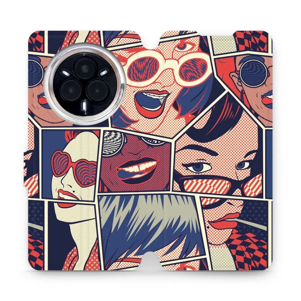 Flipové pouzdro Mobiwear - Realme 14 Pro 5G - VP18P Komiks