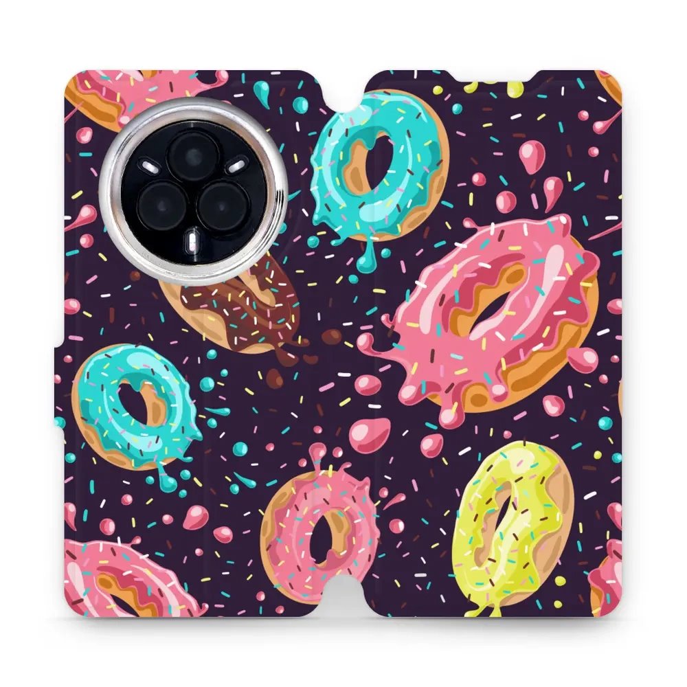Flipové pouzdro Mobiwear - Realme 14 Pro 5G - VP19S Donutky