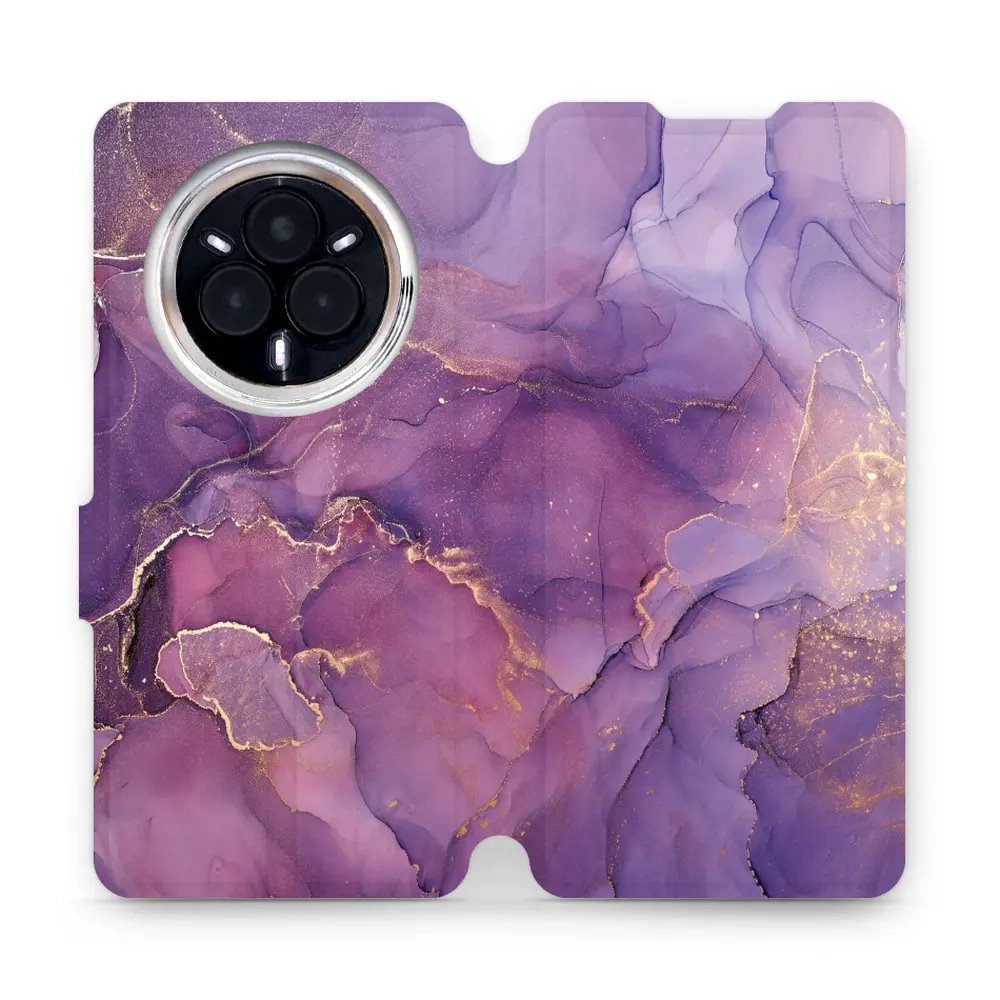 Flipové pouzdro Mobiwear - Realme 14 Pro 5G - VP20S Fialový mramor
