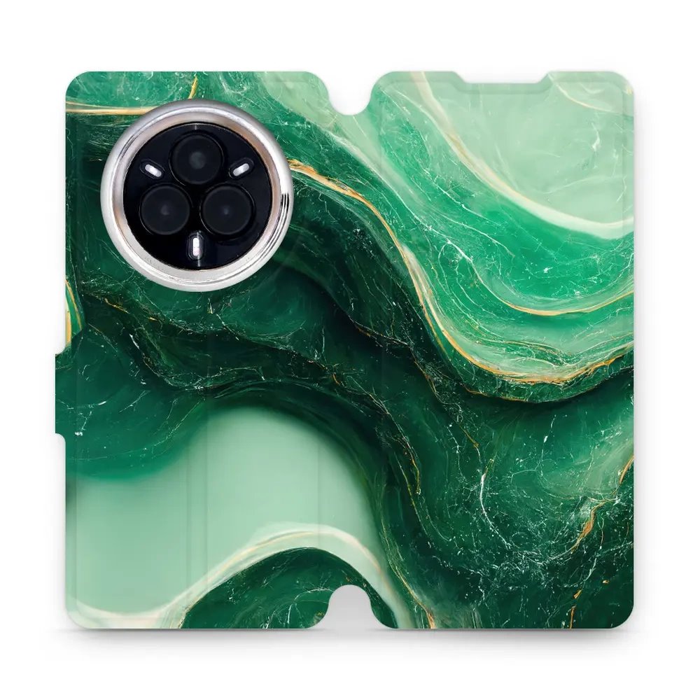 Flipové pouzdro Mobiwear - Realme 14 Pro 5G - VP38S Zelený mramor