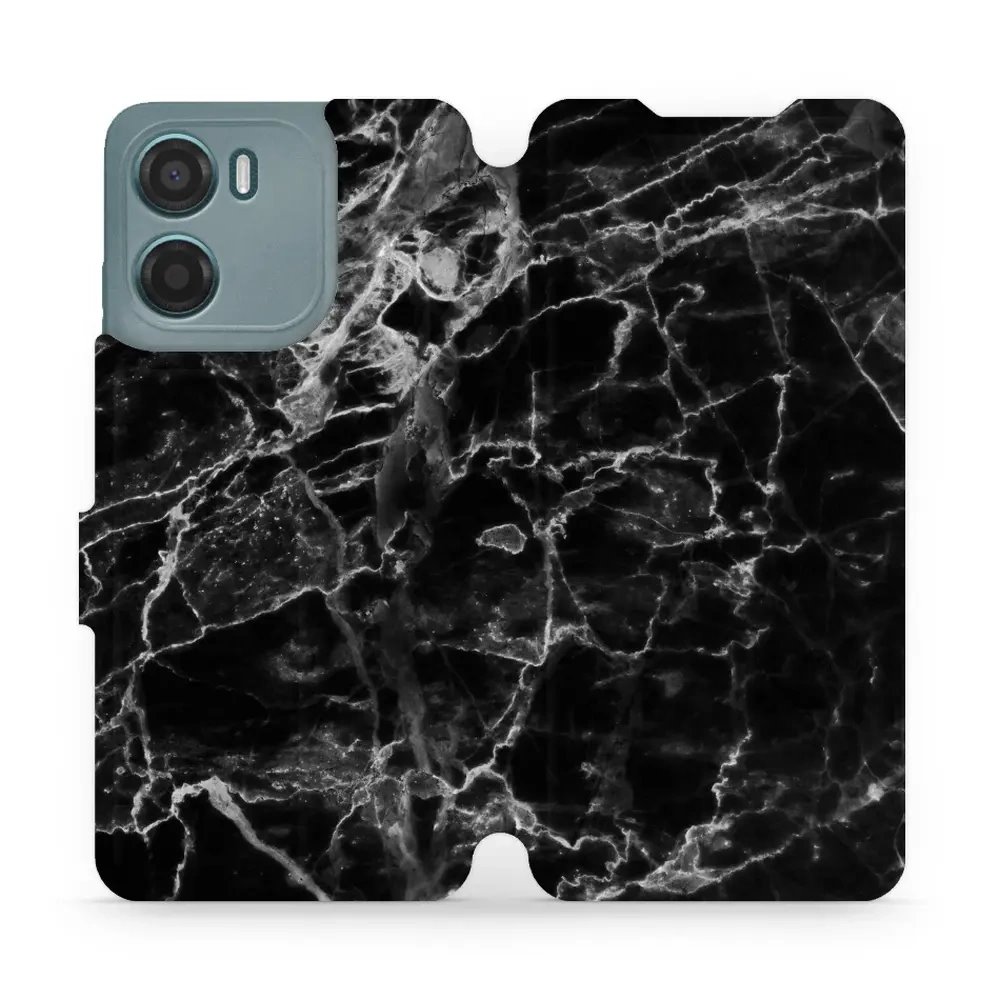 Flipové pouzdro Mobiwear - Motorola Moto G05 - V056P Černý mramor