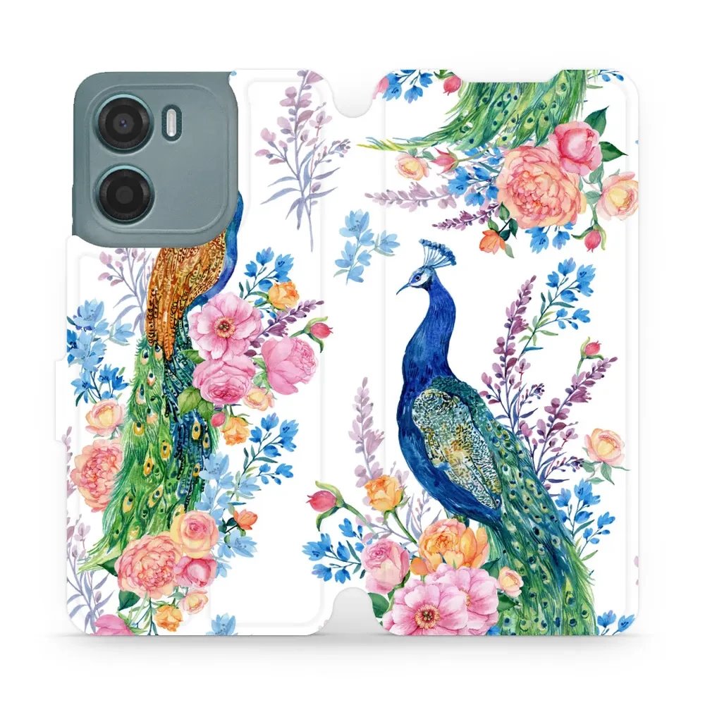 Flipové pouzdro Mobiwear - Motorola Moto G05 - MX08S Pávi