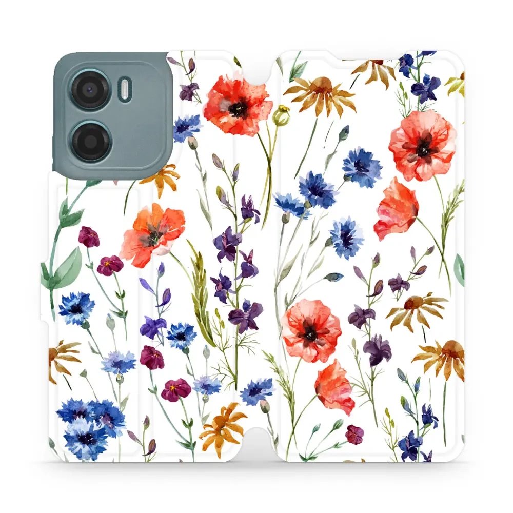 Flipové pouzdro Mobiwear - Motorola Moto G05 - MP04S Luční kvítí