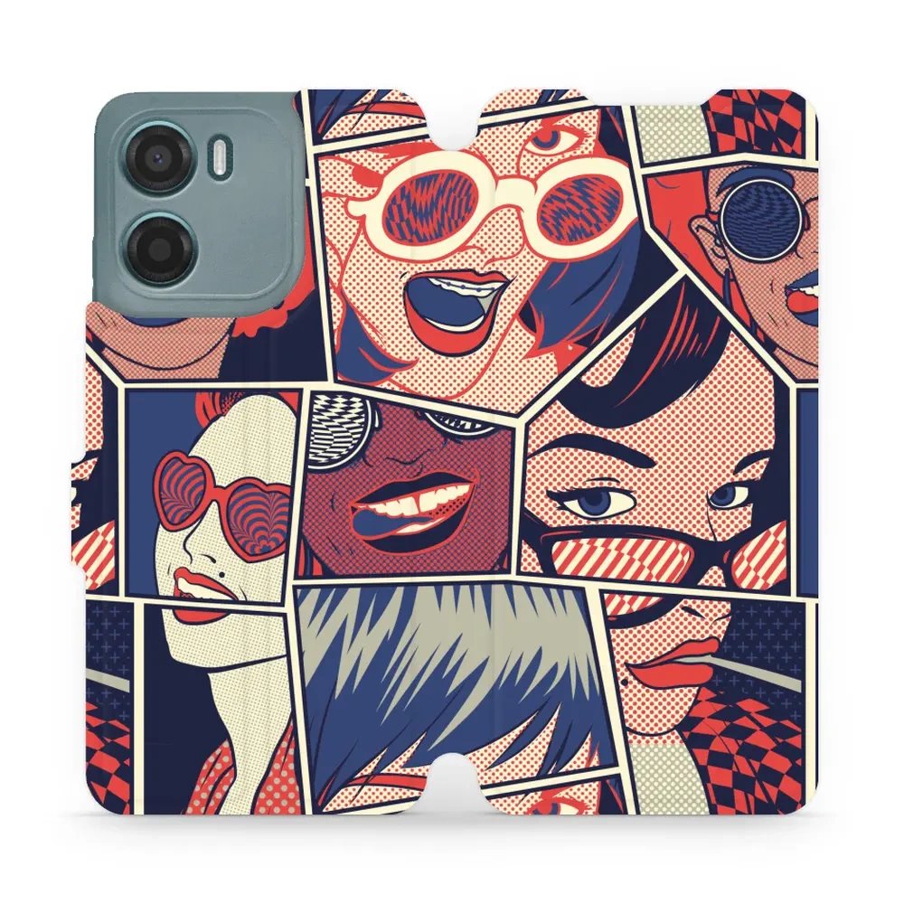 Flipové pouzdro Mobiwear - Motorola Moto G05 - VP18P Komiks