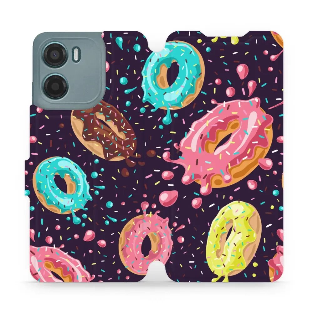 Flipové pouzdro Mobiwear - Motorola Moto G05 - VP19S Donutky