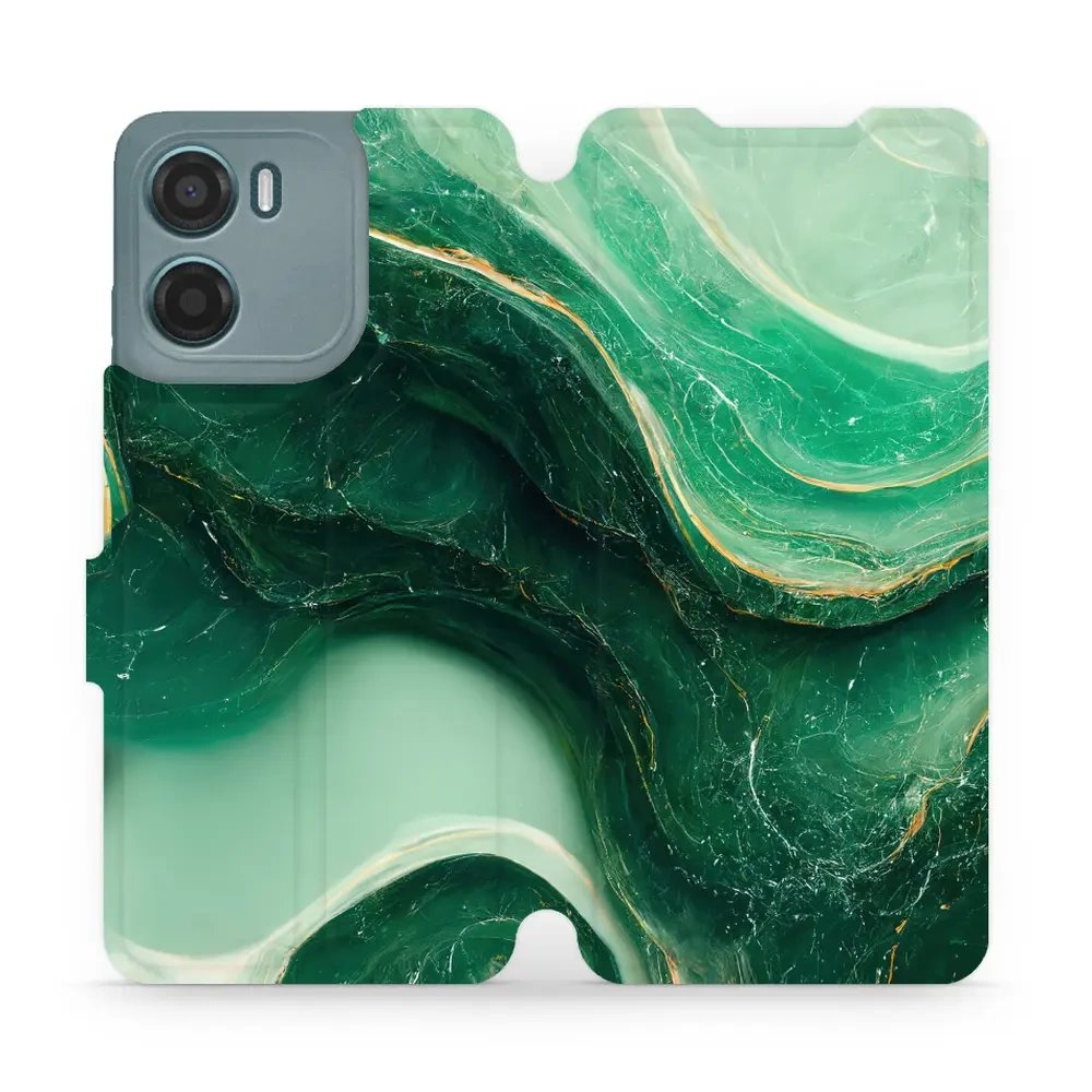 Flipové pouzdro Mobiwear - Motorola Moto G05 - VP38S Zelený mramor
