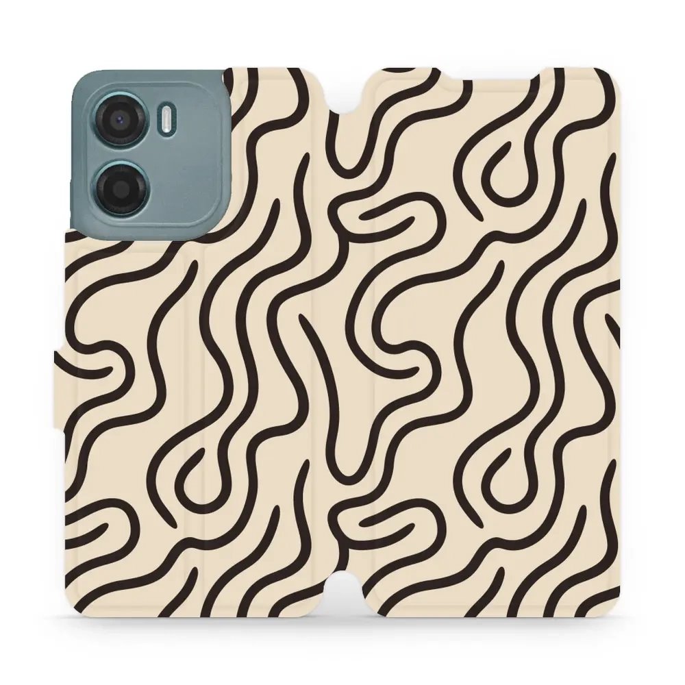 Flipové pouzdro Mobiwear - Motorola Moto G05 - VA60S Linky