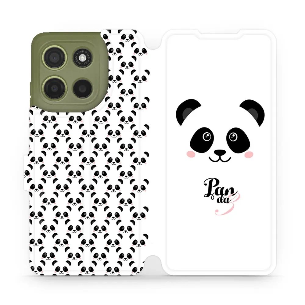 Flipové pouzdro Mobiwear - Motorola Moto G15 - M030P Panda Amálka