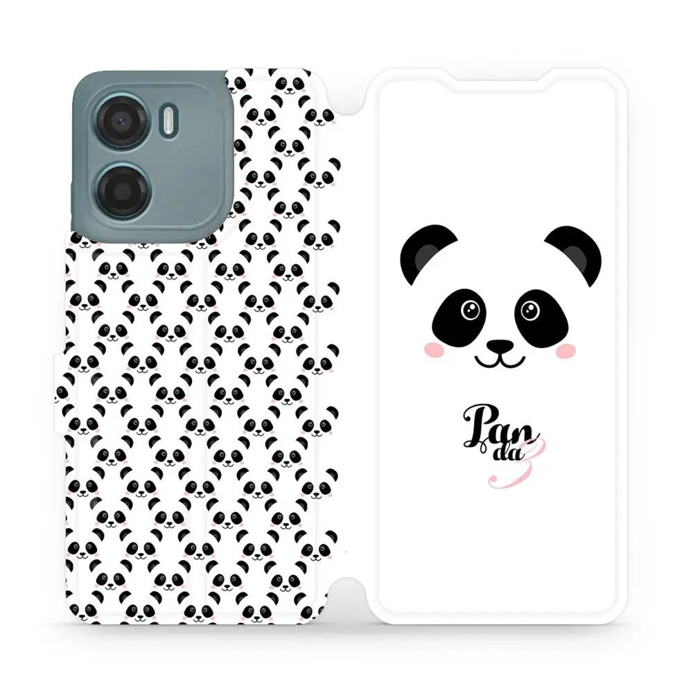 Flipové pouzdro Mobiwear - Motorola Moto E15 - M030P Panda Amálka