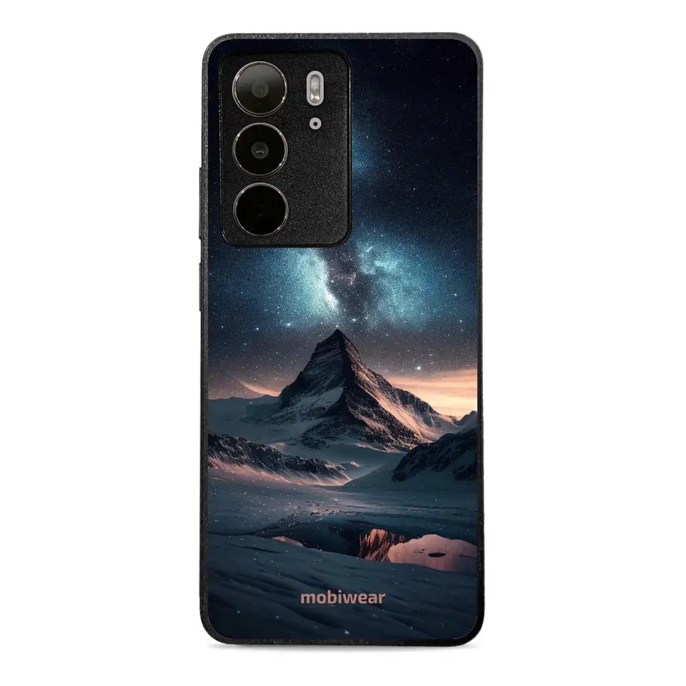 Lesklý kryt Mobiwear Glossy - Realme C75 - G006G Hora s hvězdnou oblohou