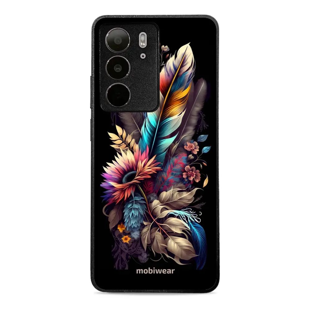 Lesklý kryt Mobiwear Glossy - Realme C75 - G011G Kytice s pírkem