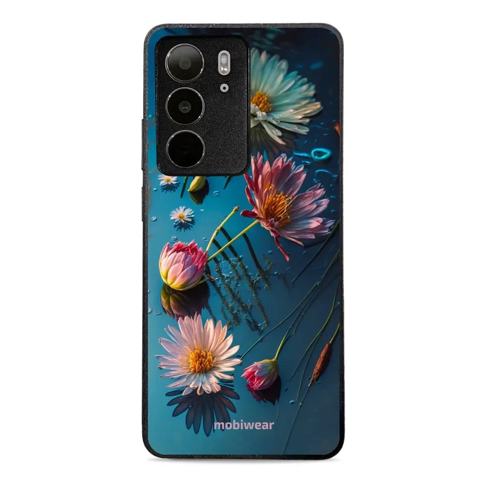Lesklý kryt Mobiwear Glossy - Realme C75 - G013G Květy na hladině