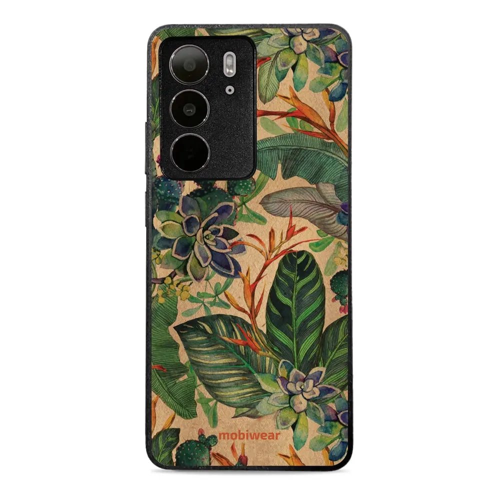 Lesklý kryt Mobiwear Glossy - Realme C75 - G036G - Sukulenty