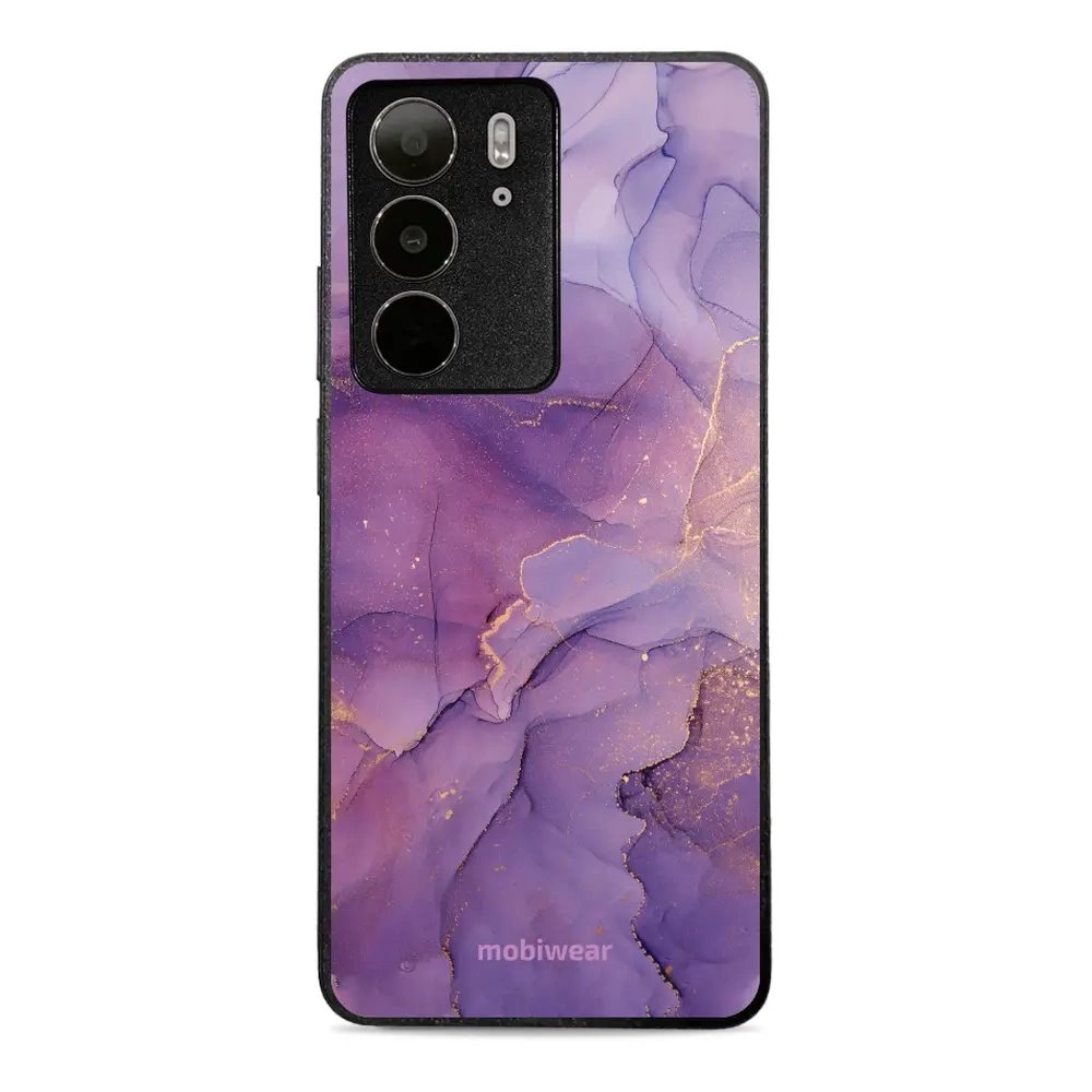 Lesklý kryt Mobiwear Glossy - Realme C75 - G050G - Fialový mramor
