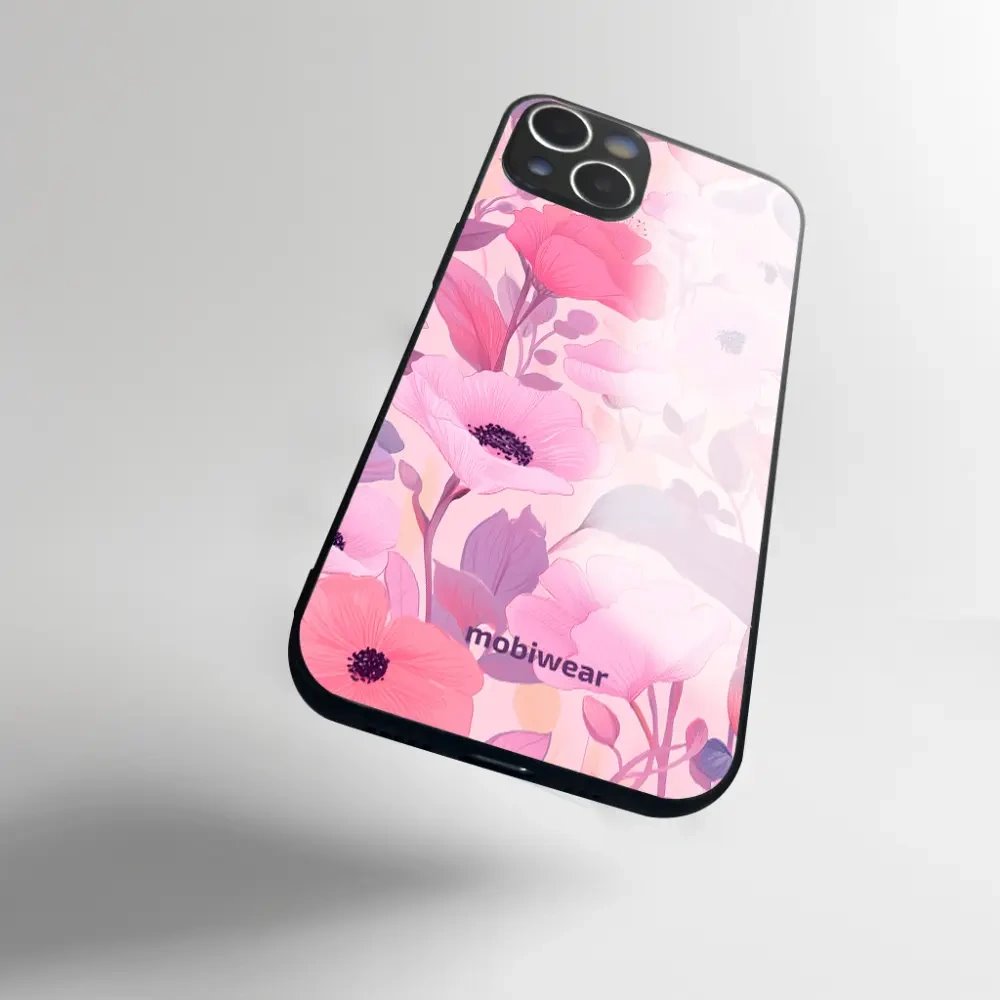 Lesklý kryt na mobil Samsung Galaxy Z Fold7 - Mobiwear Glossy GP74G, růžové květy snů