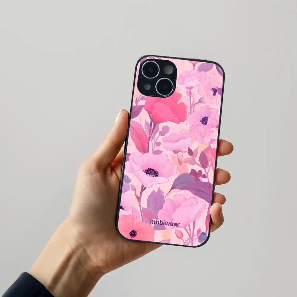 Lesklý kryt na mobil Samsung Galaxy Z Fold7 - Mobiwear Glossy GP74G, růžové květy snů