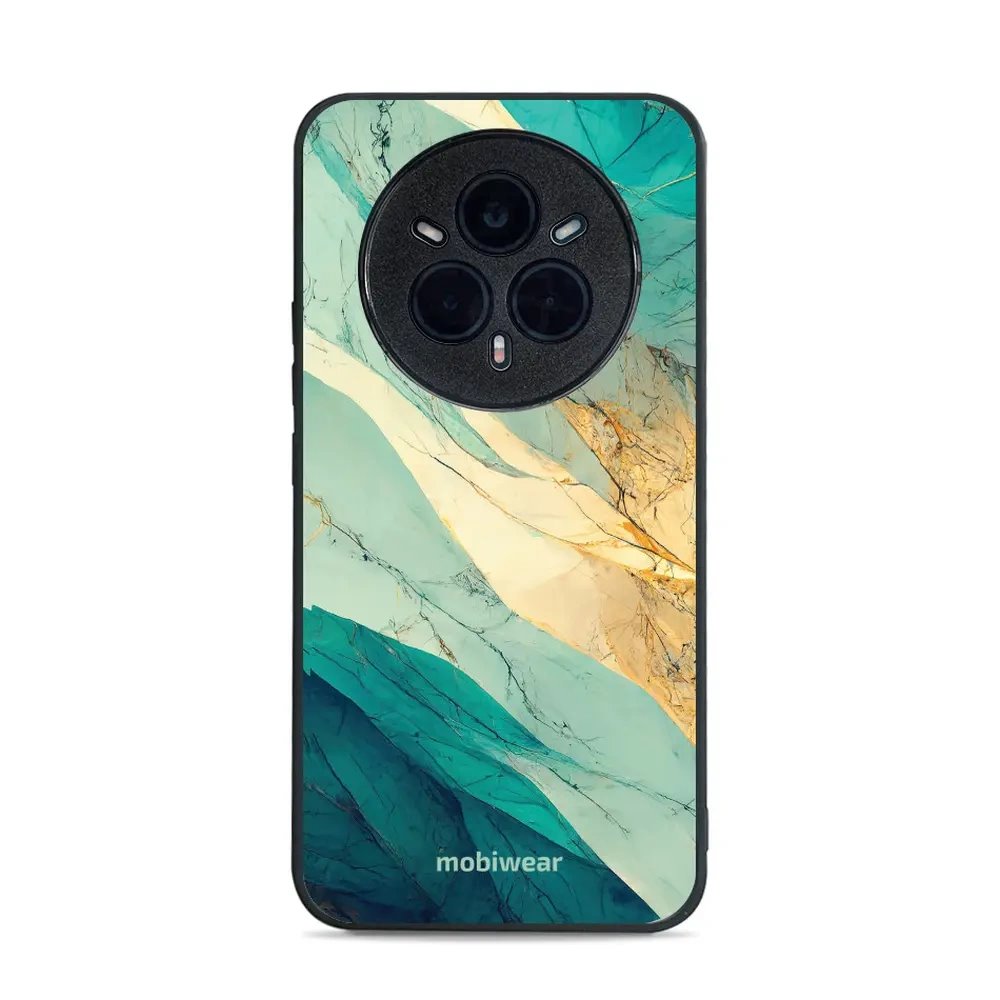 Lesklý kryt Mobiwear Glossy - Realme 14 Pro 5G - G024G - Zlatavý a zelenkavý mramor