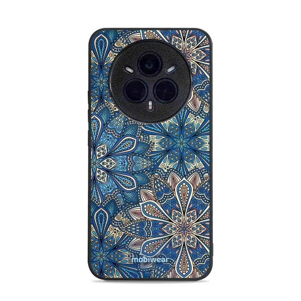 Lesklý kryt Mobiwear Glossy - Realme 14 Pro 5G - G038G - Modré mandala květy