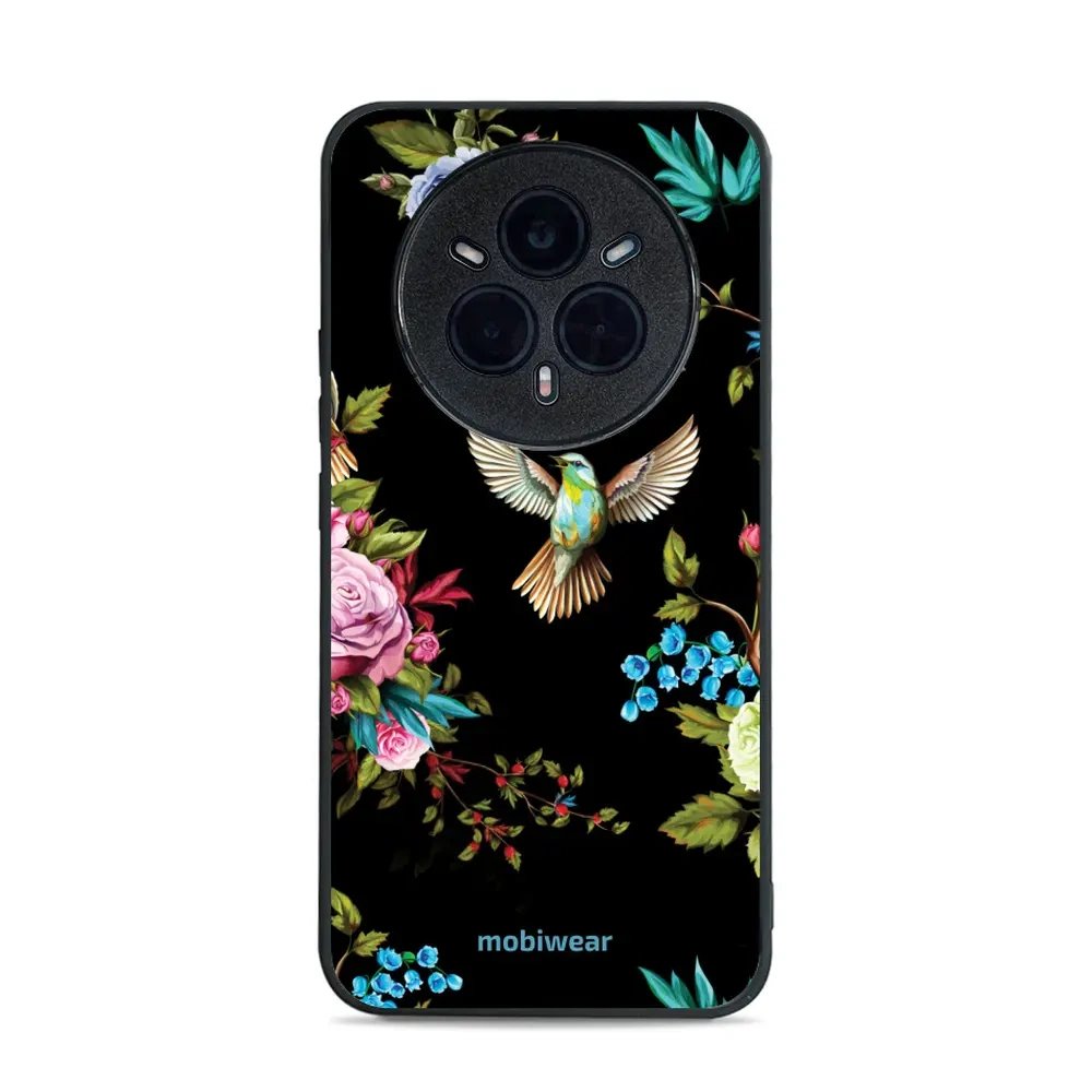 Lesklý kryt Mobiwear Glossy - Realme 14 Pro 5G - G041G - Ptáček a květy