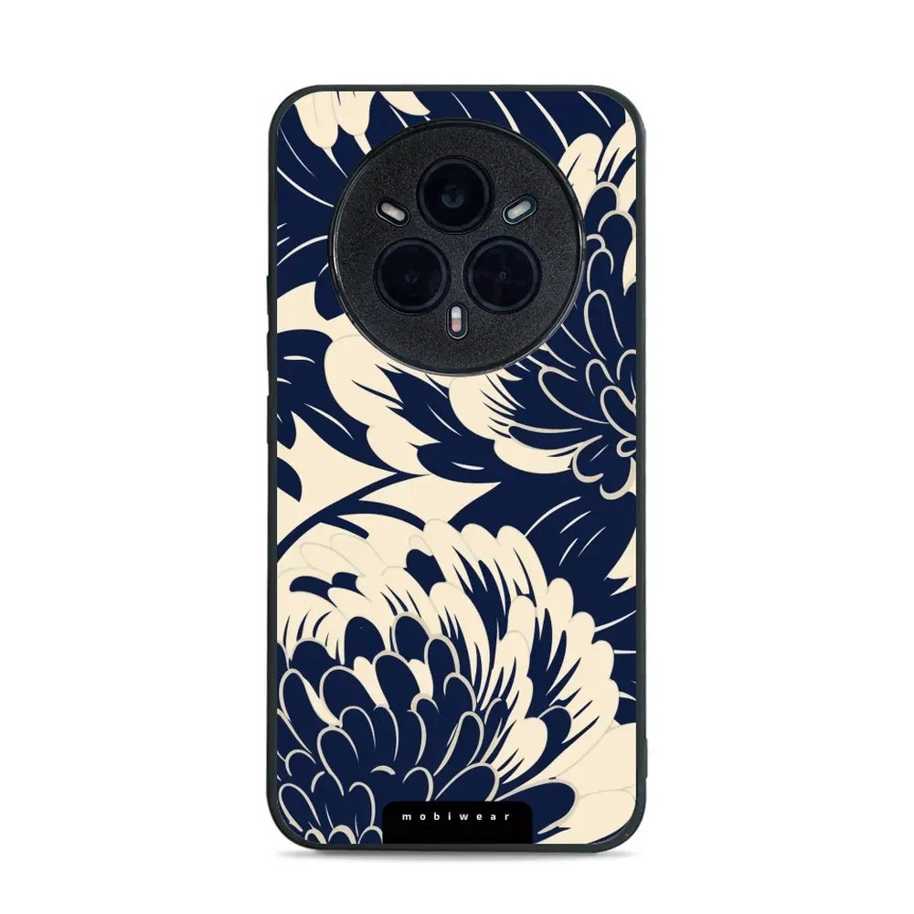Lesklý kryt Mobiwear Glossy - Realme 14 Pro 5G - GA40G Modré a béžové květy