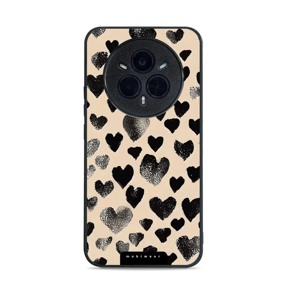 Lesklý kryt Mobiwear Glossy - Realme 14 Pro 5G - GA51G Černá srdíčka