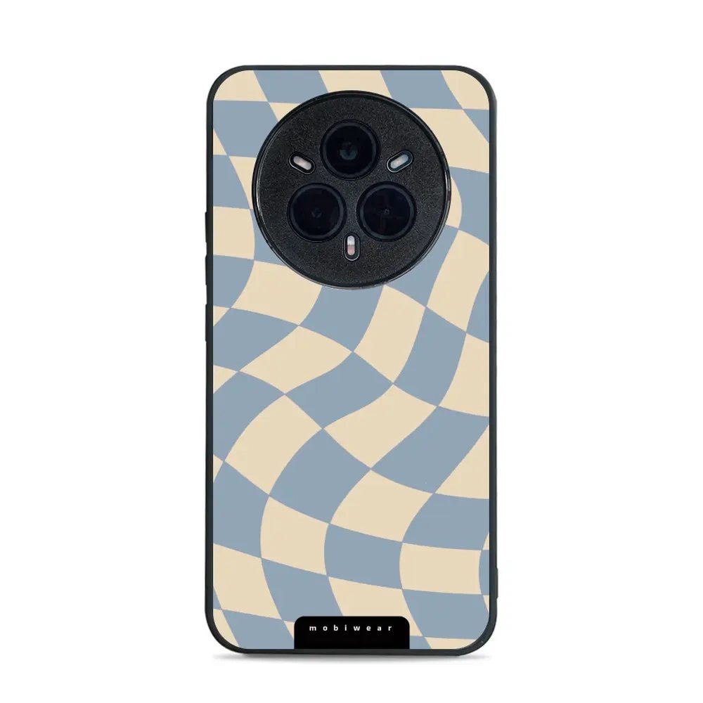 Lesklý kryt Mobiwear Glossy - Realme 14 Pro 5G - GA59G Modrá a béžová šachovnice