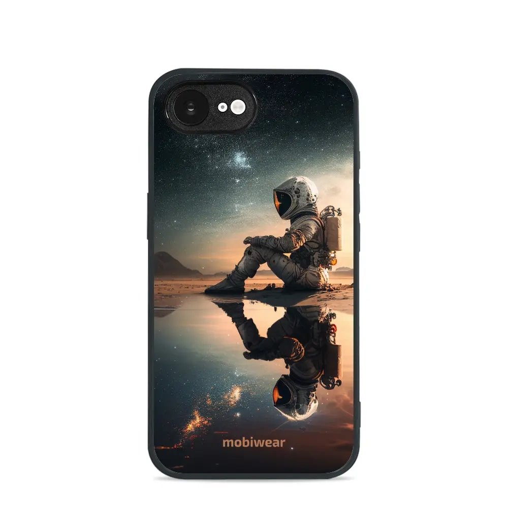 Lesklý kryt Mobiwear Glossy - Apple iPhone 16e / iPhone 17e - G003G Astronaut na samotce