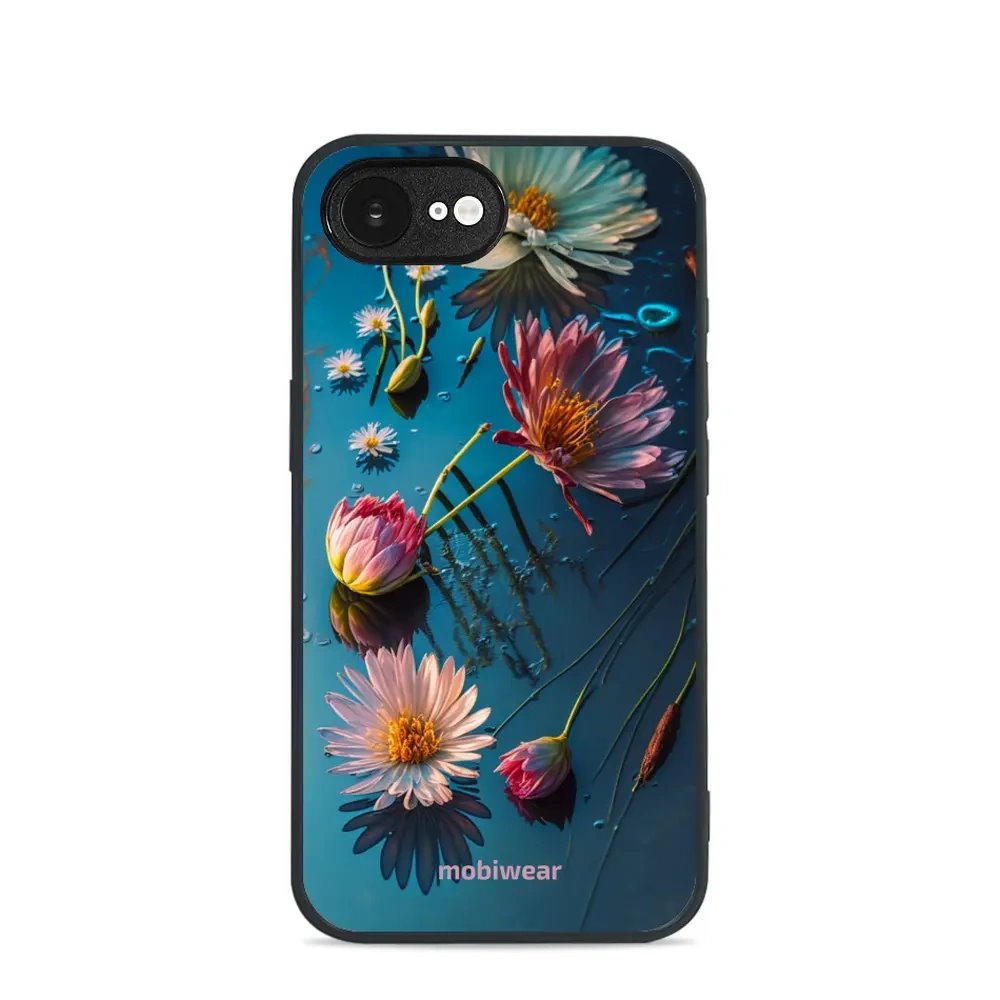 Lesklý kryt Mobiwear Glossy - Apple iPhone 16e / iPhone 17e - G013G Květy na hladině
