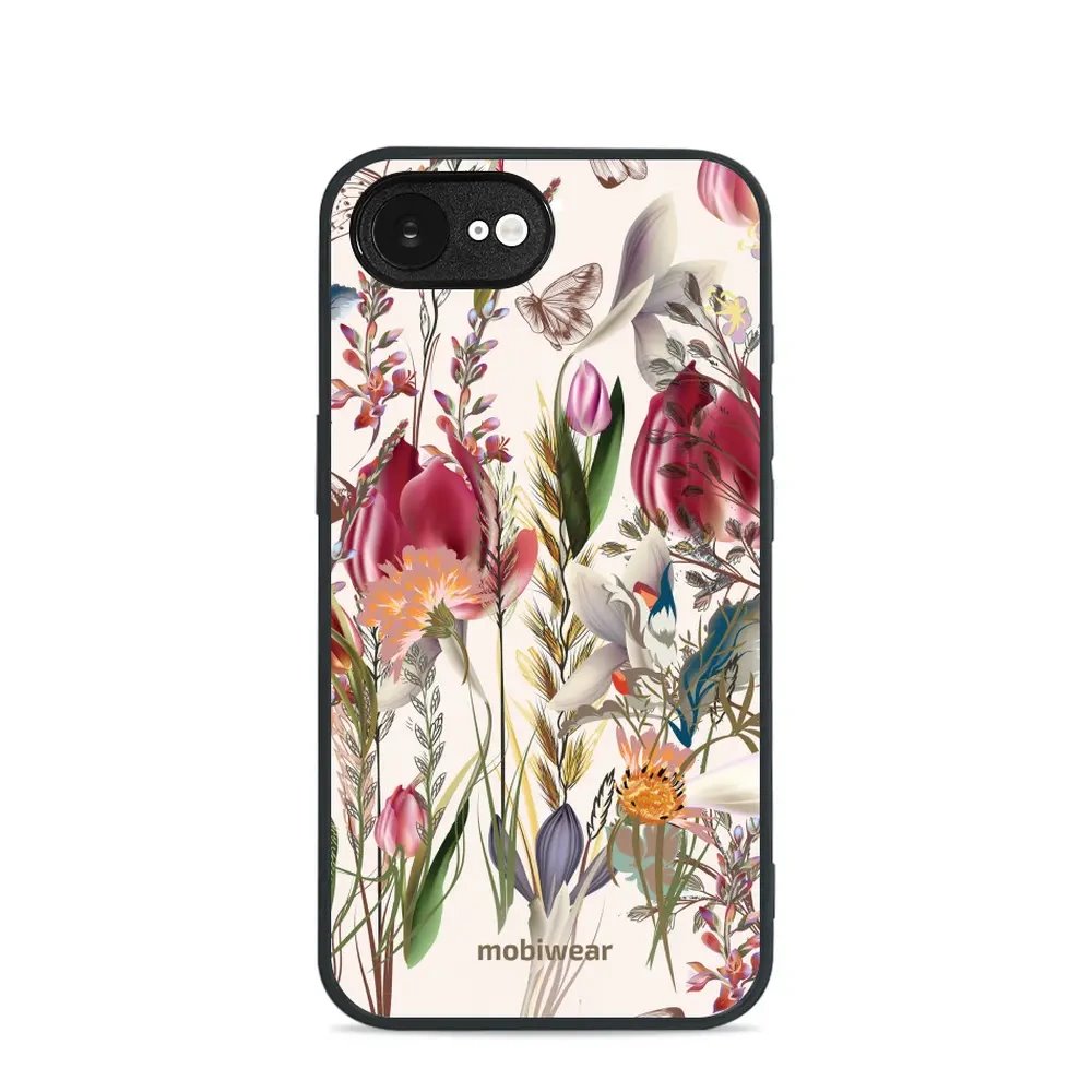 Lesklý kryt Mobiwear Glossy - Apple iPhone 16e / iPhone 17e - G031G - Rozkvetlá louka