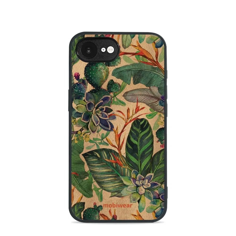 Lesklý kryt Mobiwear Glossy - Apple iPhone 16e / iPhone 17e - G036G - Sukulenty