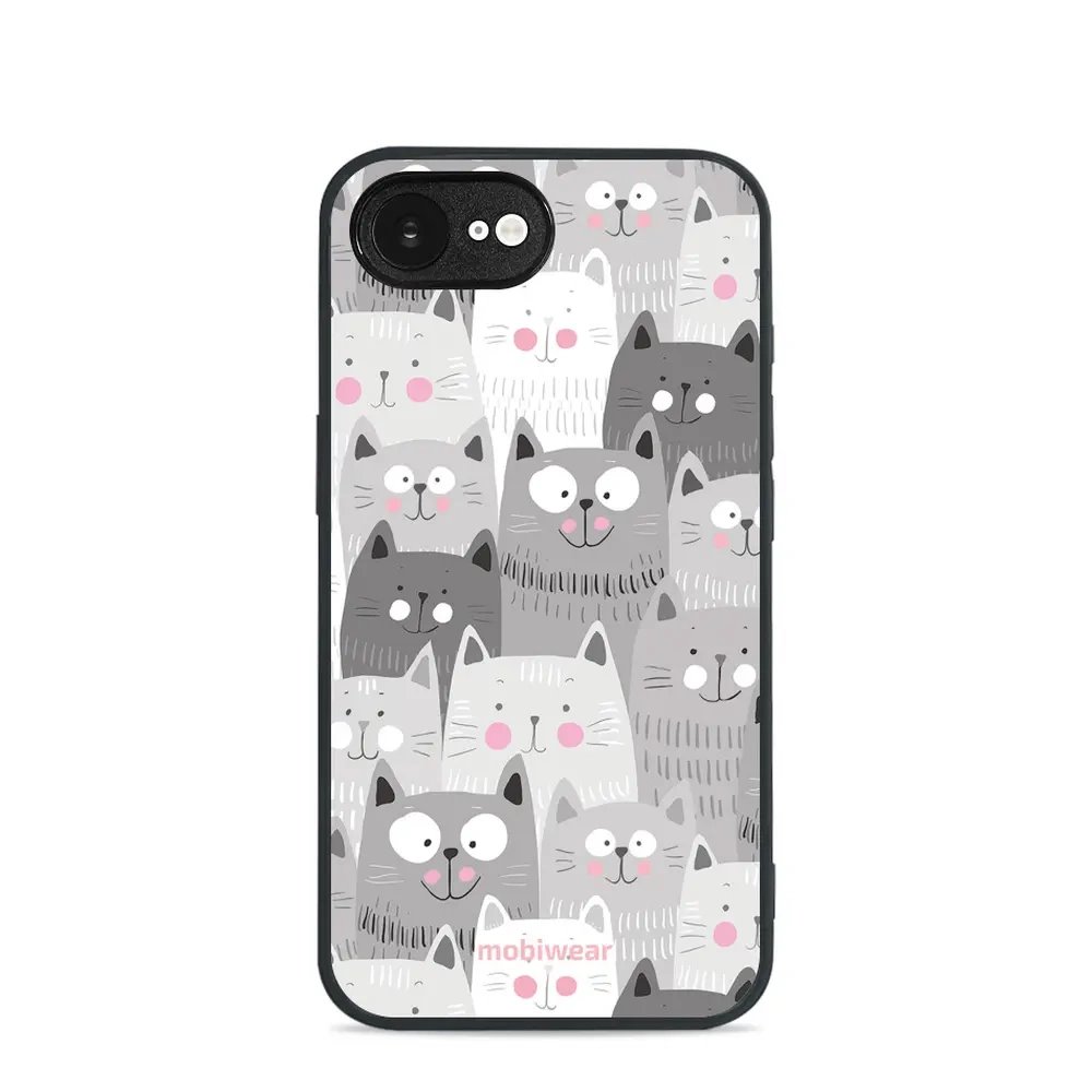 Lesklý kryt Mobiwear Glossy - Apple iPhone 16e / iPhone 17e - G045G - Kočičky