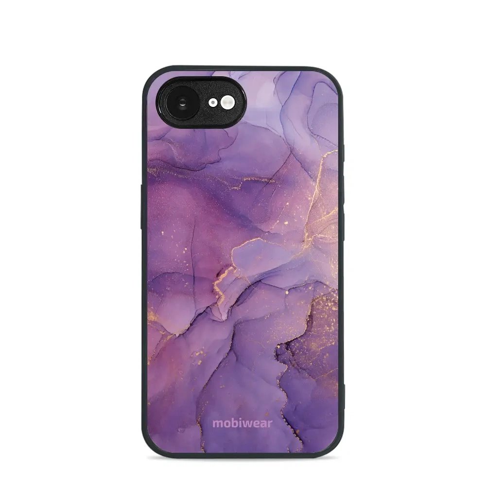 Lesklý kryt Mobiwear Glossy - Apple iPhone 16e / iPhone 17e - G050G - Fialový mramor