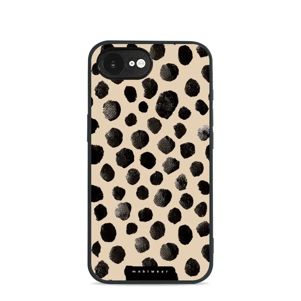 Lesklý kryt Mobiwear Glossy - Apple iPhone 16e / iPhone 17e - GA50G Černé puntíky