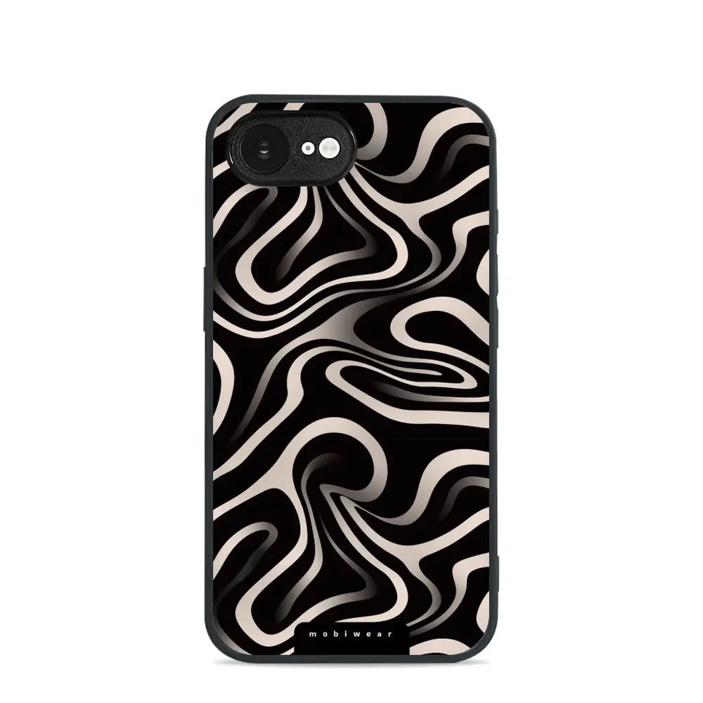 Lesklý kryt Mobiwear Glossy - Apple iPhone 16e / iPhone 17e - GA63G Vlnky a linky