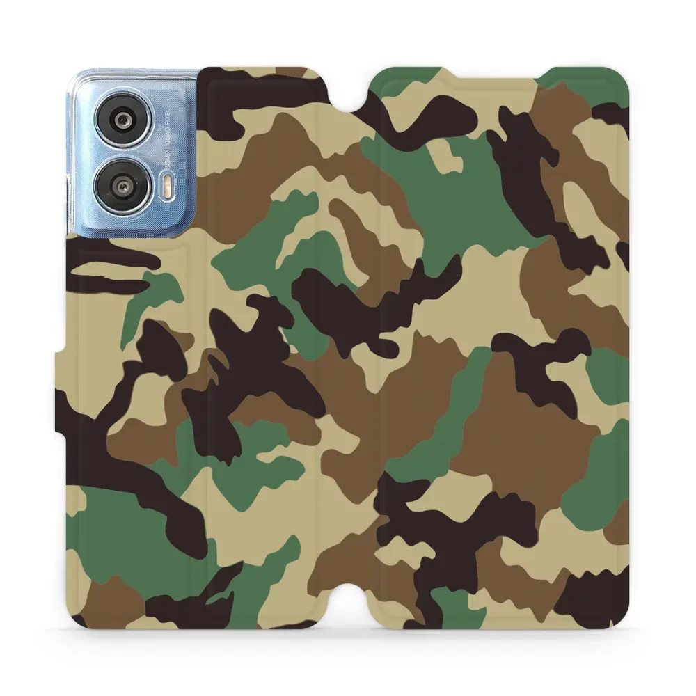 Flipové pouzdro Mobiwear - Motorola Moto G24 / Moto G04 - V111P Maskáče