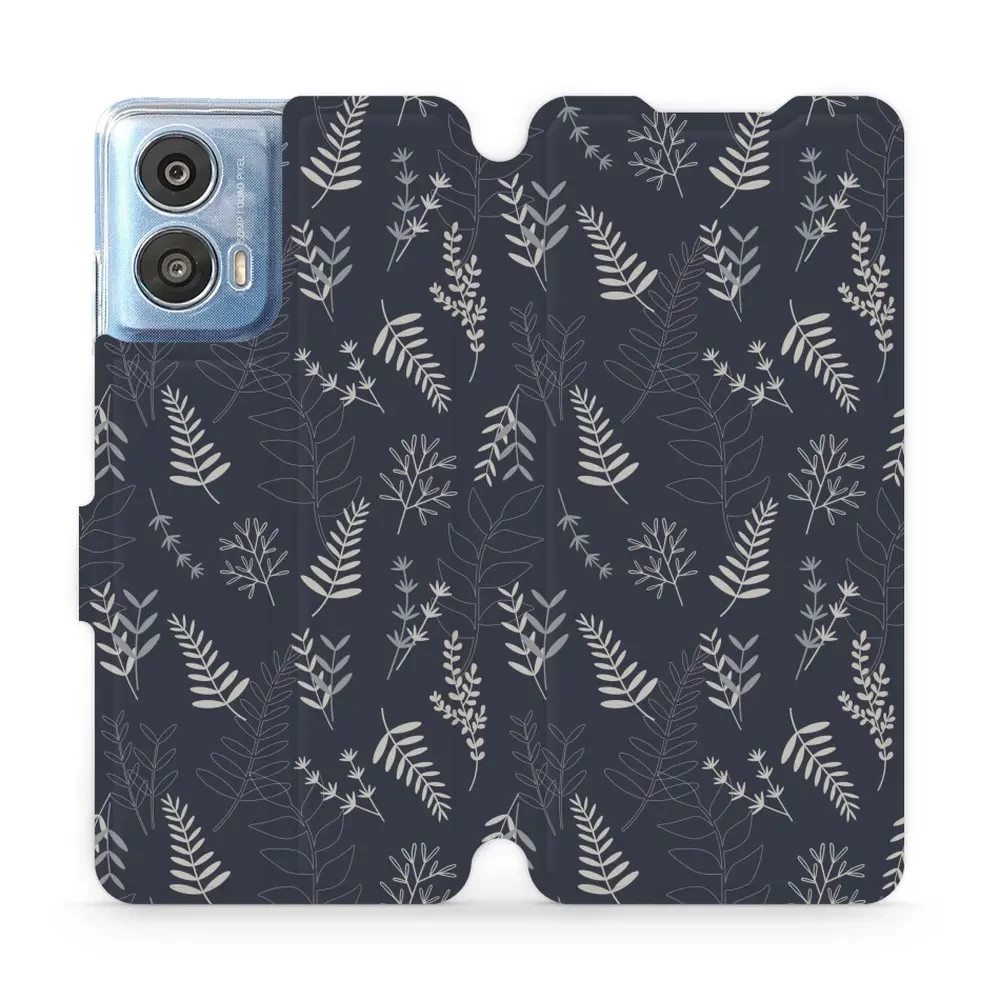 Flipové pouzdro Mobiwear - Motorola Moto G24 / Moto G04 - VP15S Kapradiny