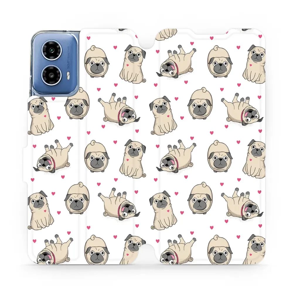 Flipové pouzdro Mobiwear - Motorola Moto G34 5G - M097P Mopsíci