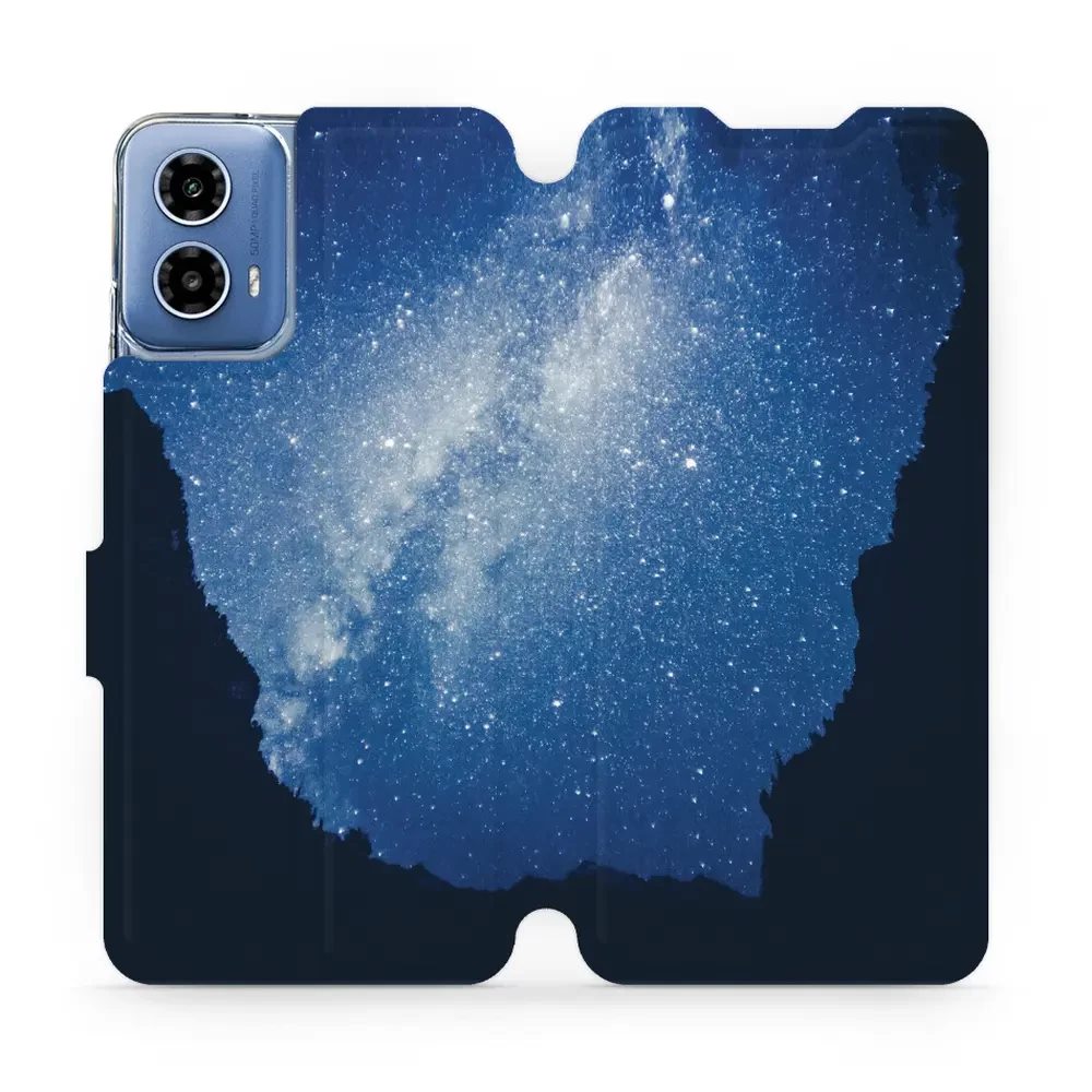 Flipové pouzdro Mobiwear - Motorola Moto G34 5G - M146P Galaxie