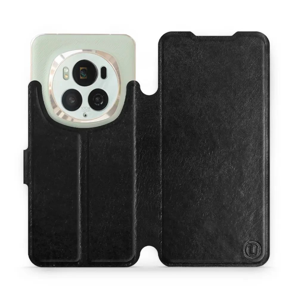 Flipové pouzdro Mobiwear - Honor Magic6 Pro - Černé a šedé