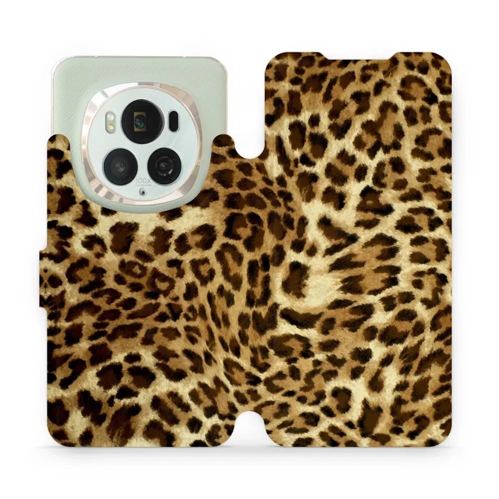 Flipové pouzdro Mobiwear - Honor Magic6 Pro - VA33P Leopardí vzor