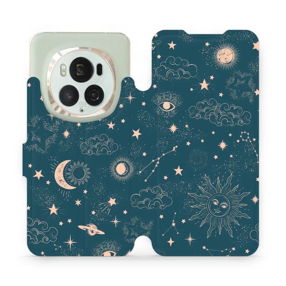 Flipové pouzdro Mobiwear - Honor Magic6 Pro - VP14S Magický vesmír