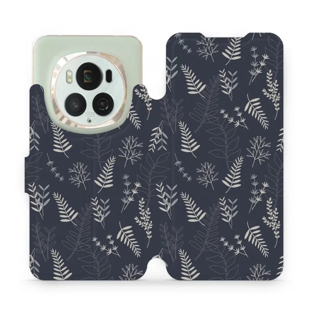 Flipové pouzdro Mobiwear - Honor Magic6 Pro - VP15S Kapradiny