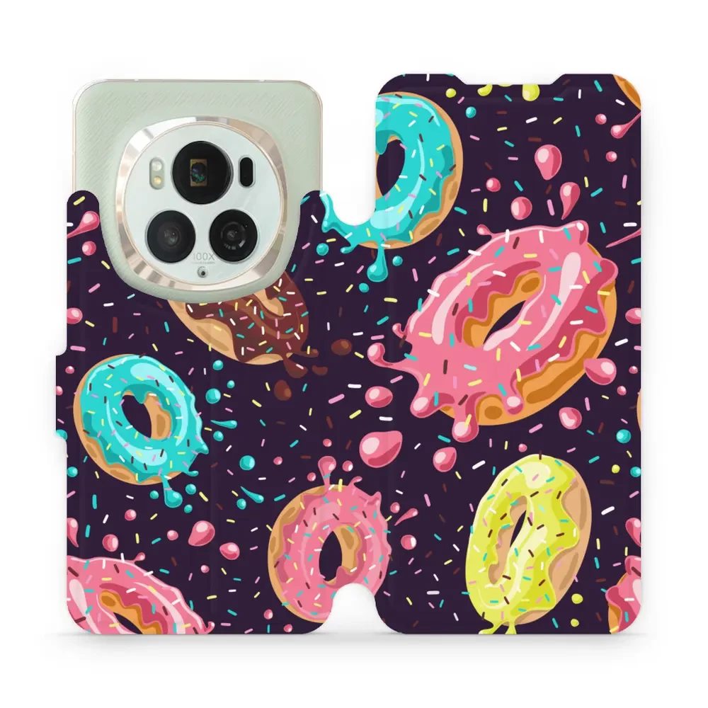 Flipové pouzdro Mobiwear - Honor Magic6 Pro - VP19S Donutky