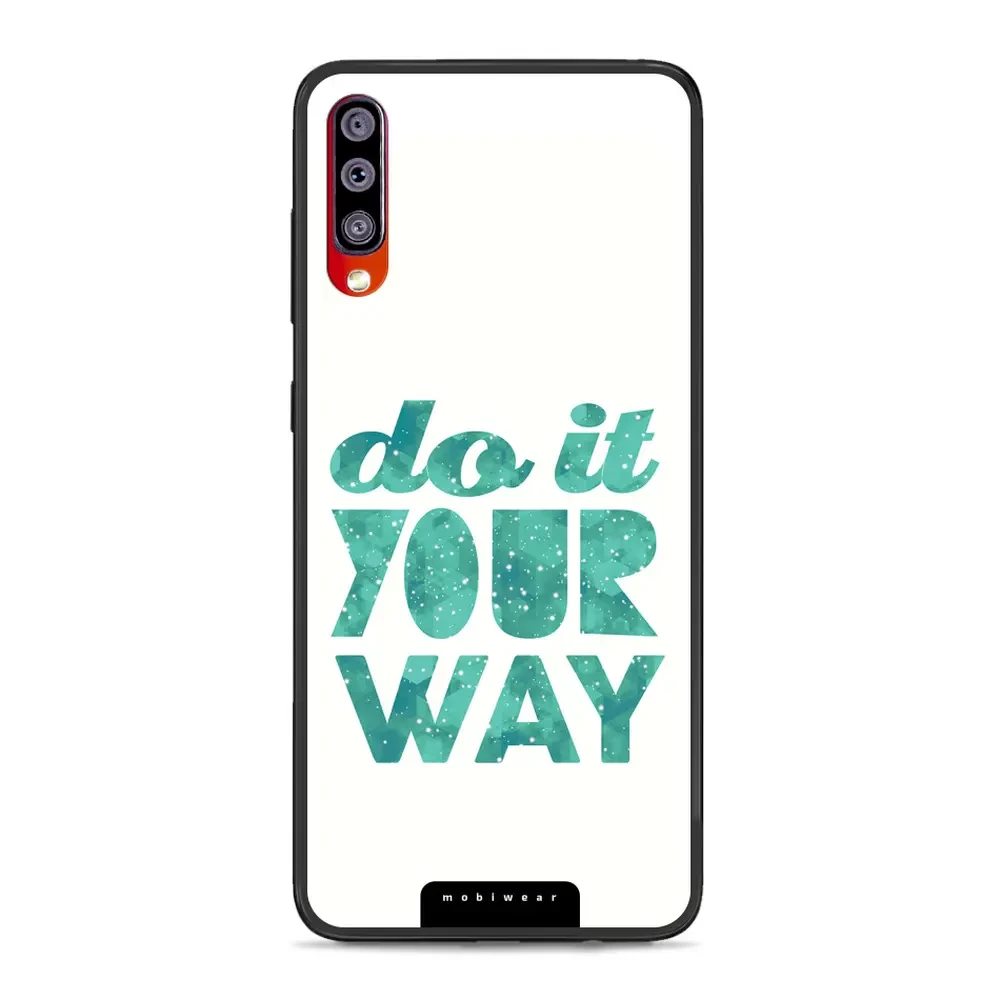 Lesklý kryt Mobiwear Glossy - Samsung Galaxy A70 - G080G Do it your way - VÝPRODEJ