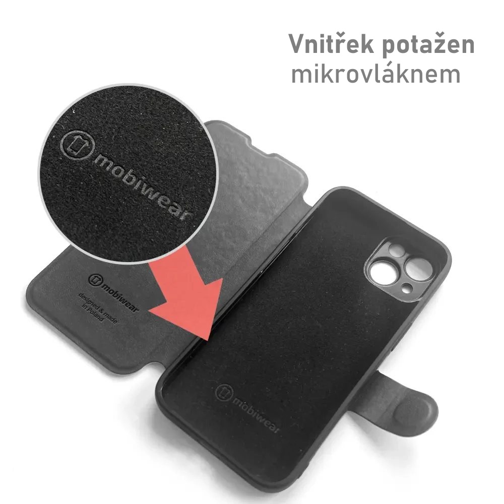 Knížkové flip pouzdro Mobiwear Design PRO - Samsung Galaxy A40 - PA57G Zelené a béžové zkrouceniny - VÝPRODEJ